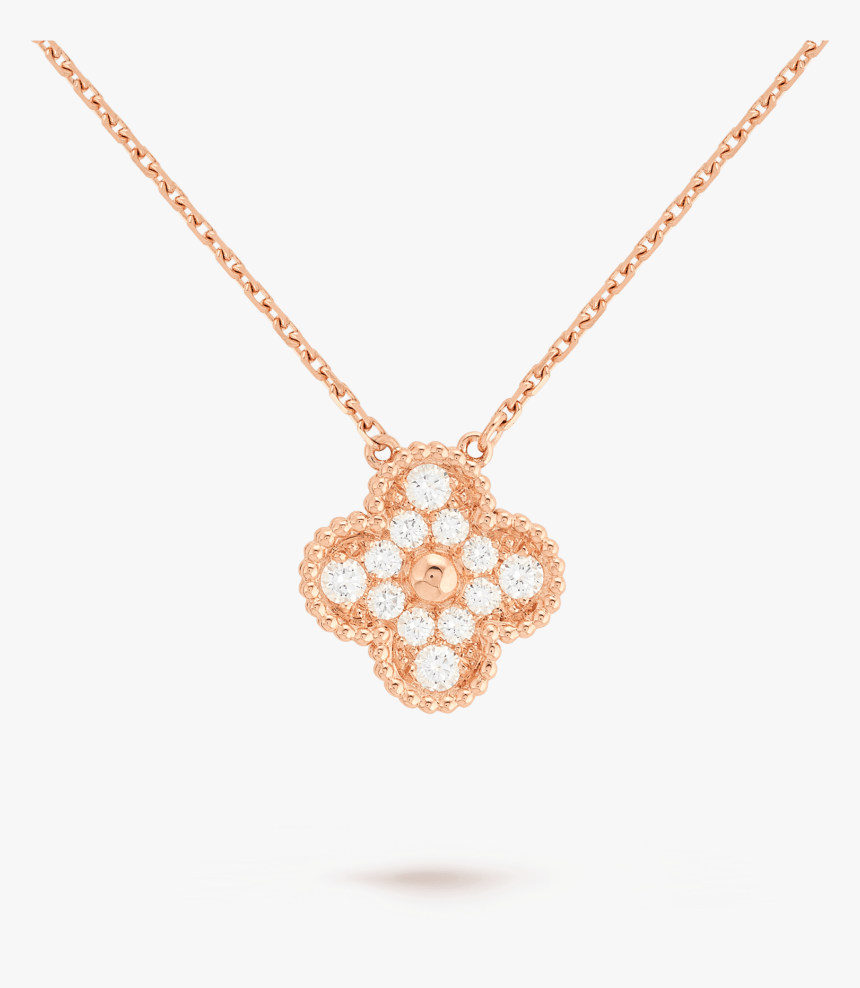 Transparent Bling Chain Png - Van Cleef & Arpels Diamond Vintage Alhambra Necklace, Png Download, Free Download