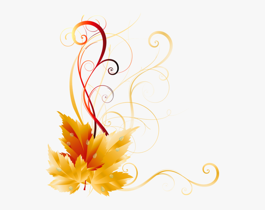 Transparent Fall Leaves Decor Picture Backgrounds, - Transparent Background Fall Leaves Border, HD Png Download, Free Download