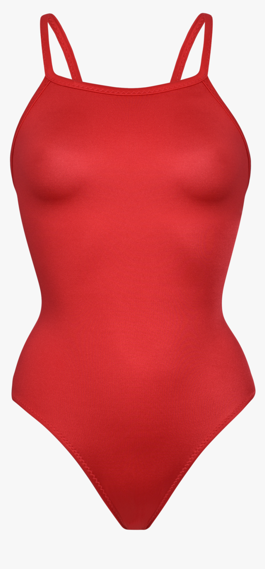 Thin Strap Lifeguard Swimsuit - Maillot, HD Png Download, Free Download