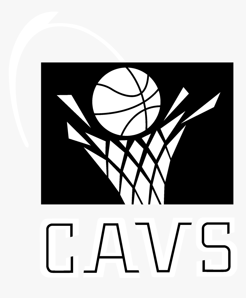 Cleveland Cavs Logo Black And White - Cleveland Cavaliers Logo 1994, HD Png Download, Free Download