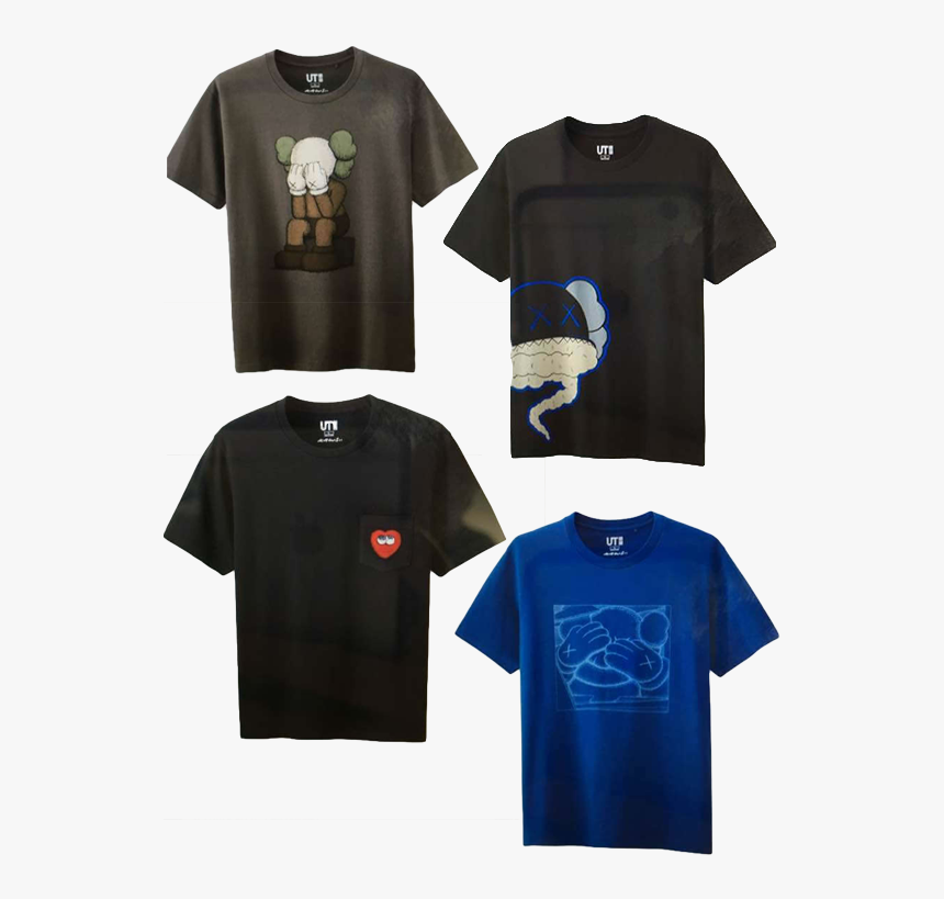 Uniqlo T Shirt Collab Kaws , Png Download - Graphic T Shirts ...