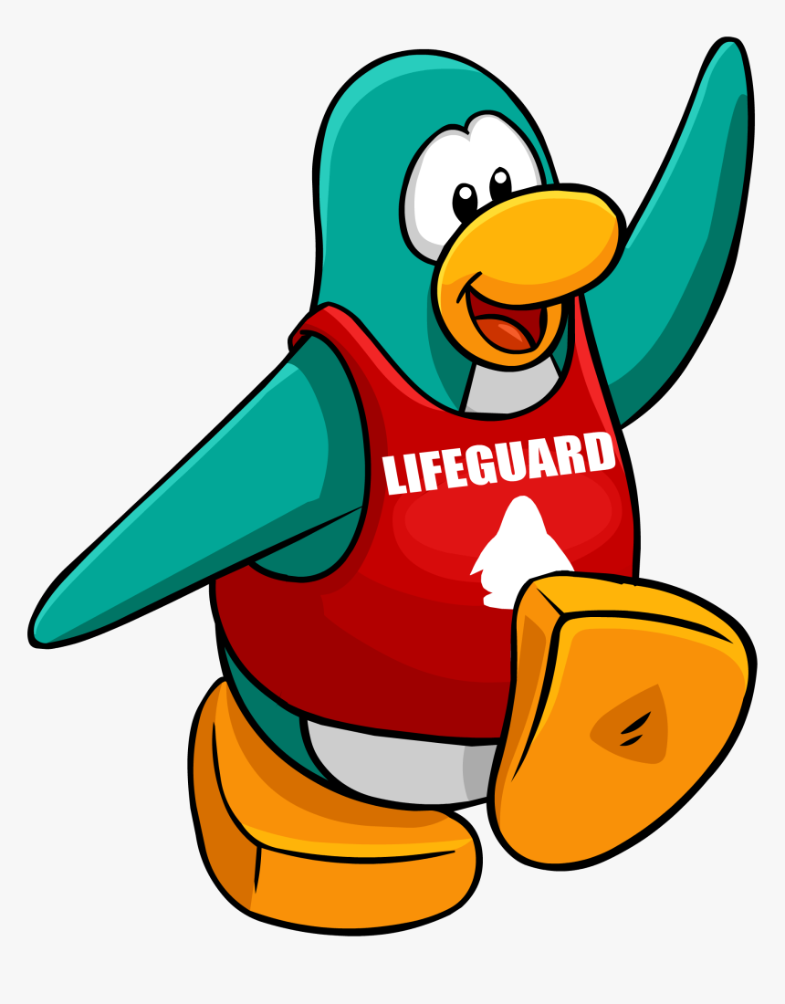 Penguin Style Jan 2012 - Clipart Cartoon Lifeguards, HD Png Download, Free Download