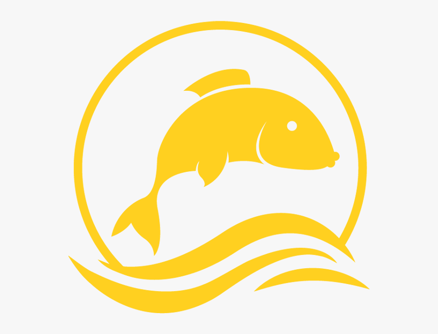 Sea And Jumping Fish Symbol - Fish Menu Symbol, HD Png Download, Free Download