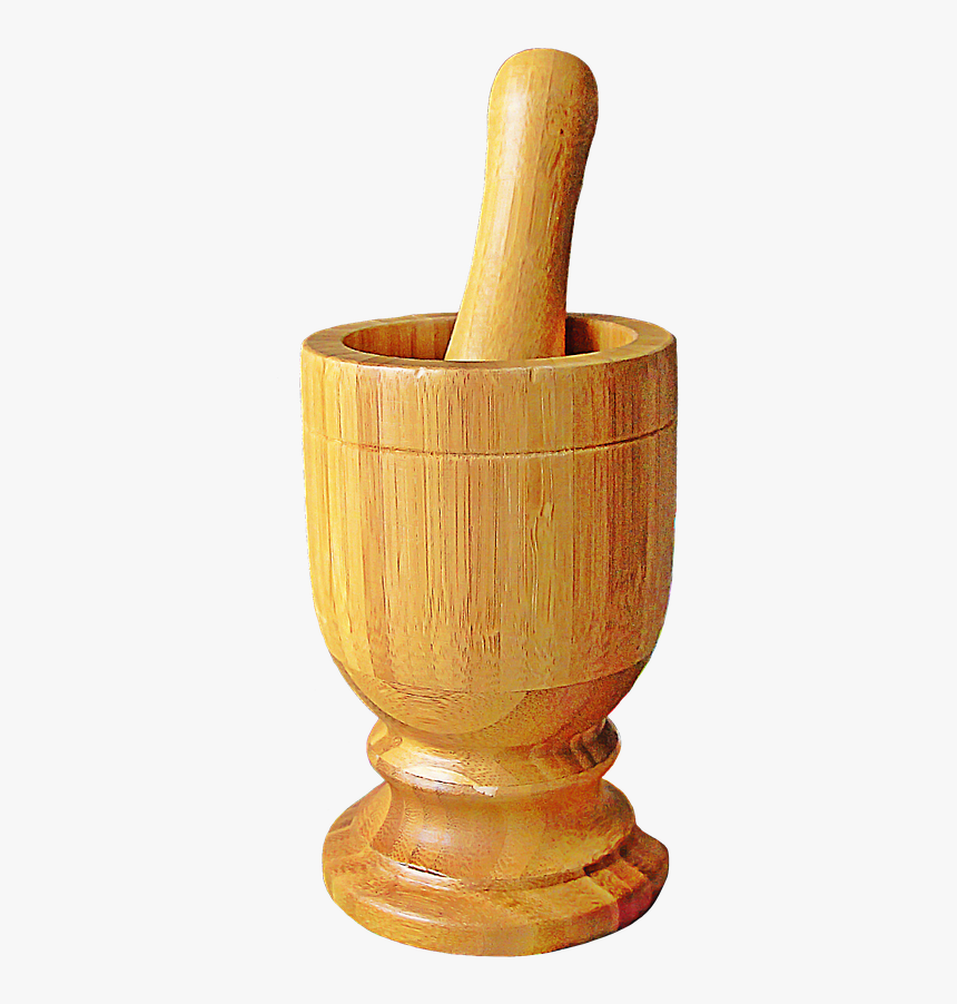 Wooden Mortar Pestle Png, Transparent Png, Free Download