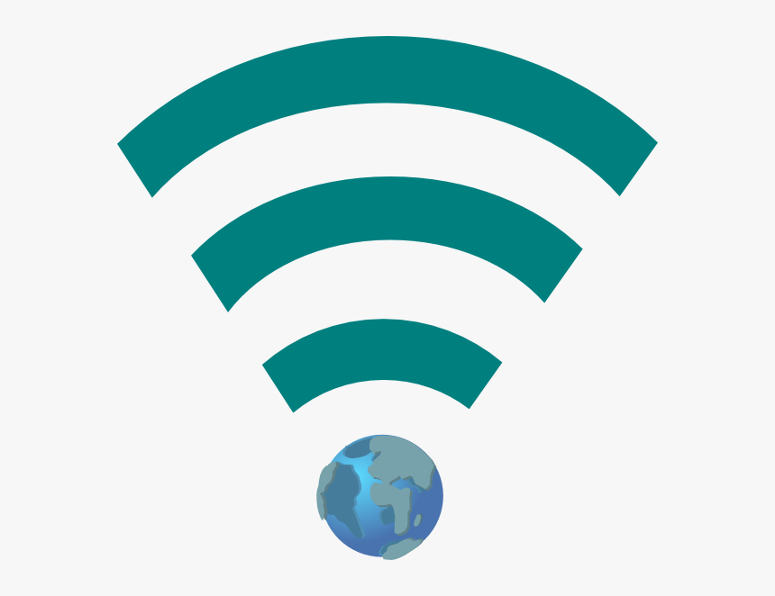 Green Wifi Link With Earth Clip Art At Clker - Wifi Logo Color Green, HD Png Download, Free Download