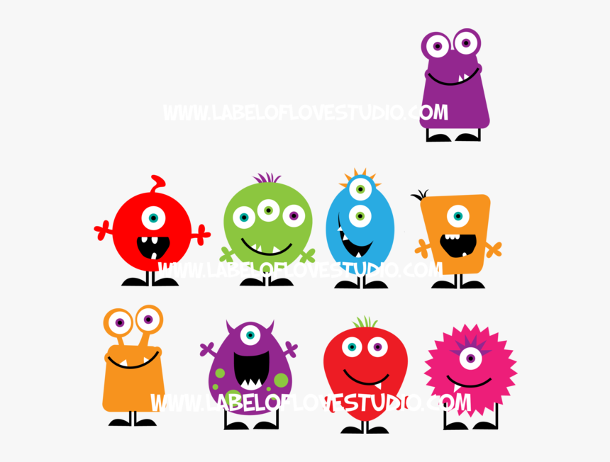 Clipart Family Monster - Kindergarten Monster, HD Png Download, Free Download