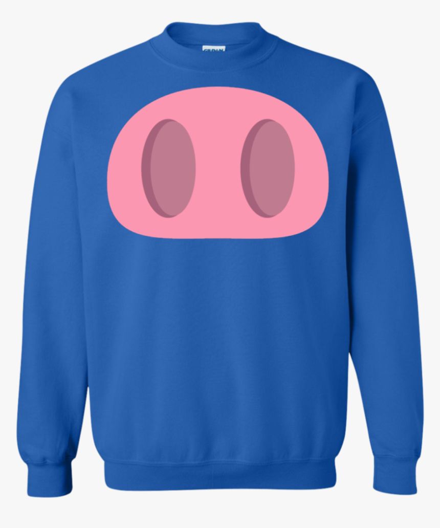 Pig Nose Emoji Sweatshirt - Sweater, HD Png Download, Free Download