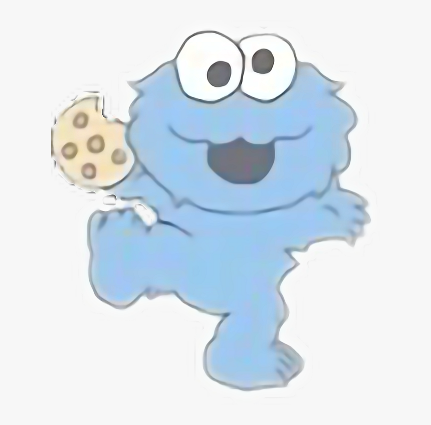 Cookie Monster Clipart Kawaii - Easy Drawing Of Cookie Monster, HD Png Download, Free Download