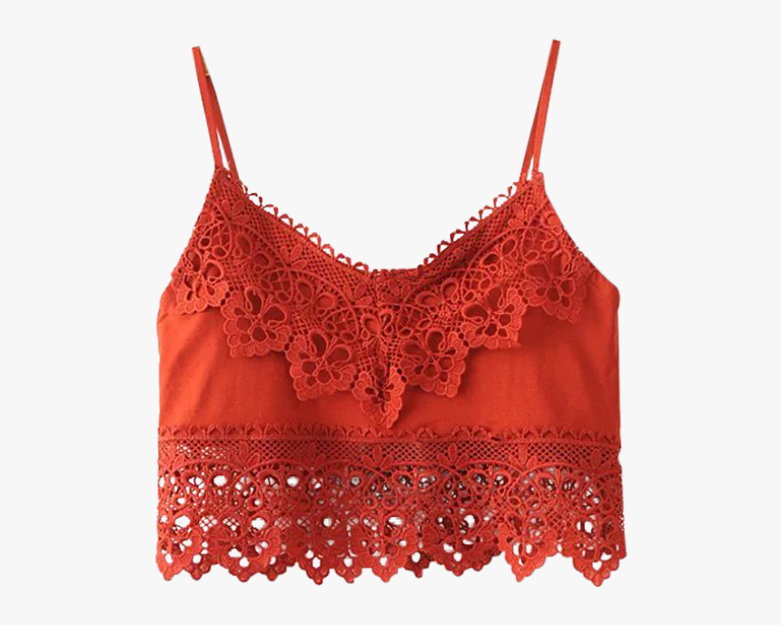 Lace Top Png Red, Transparent Png - kindpng