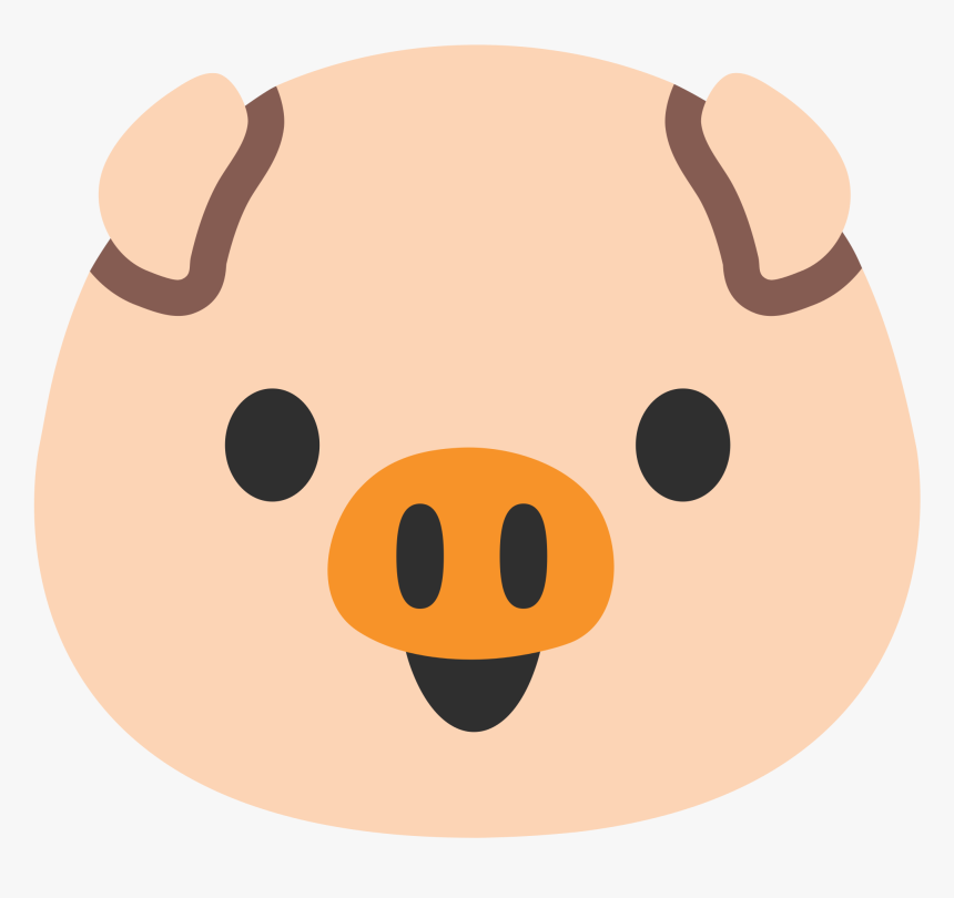 File Emoji U F - Pig Face Png, Transparent Png, Free Download