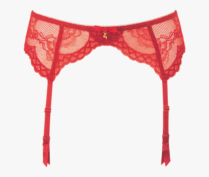 Superboost Lace Suspender Chilli Red Product Front - Garter, HD Png Download, Free Download