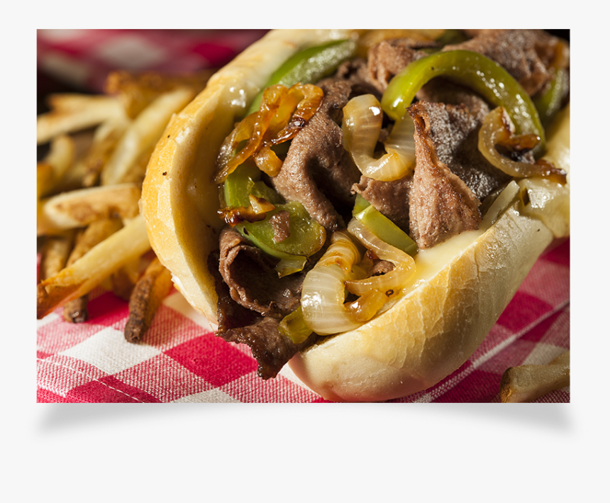 Lazeez Philly Cheesesteak , Png Download - Philly Cheesesteak With Peppers And Onions, Transparent Png, Free Download