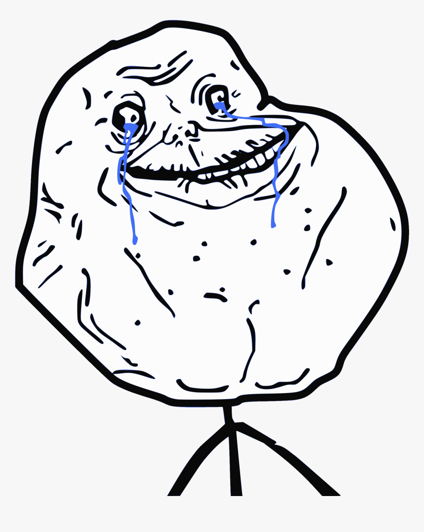 Meme Forever Alone, HD Png Download, Free Download