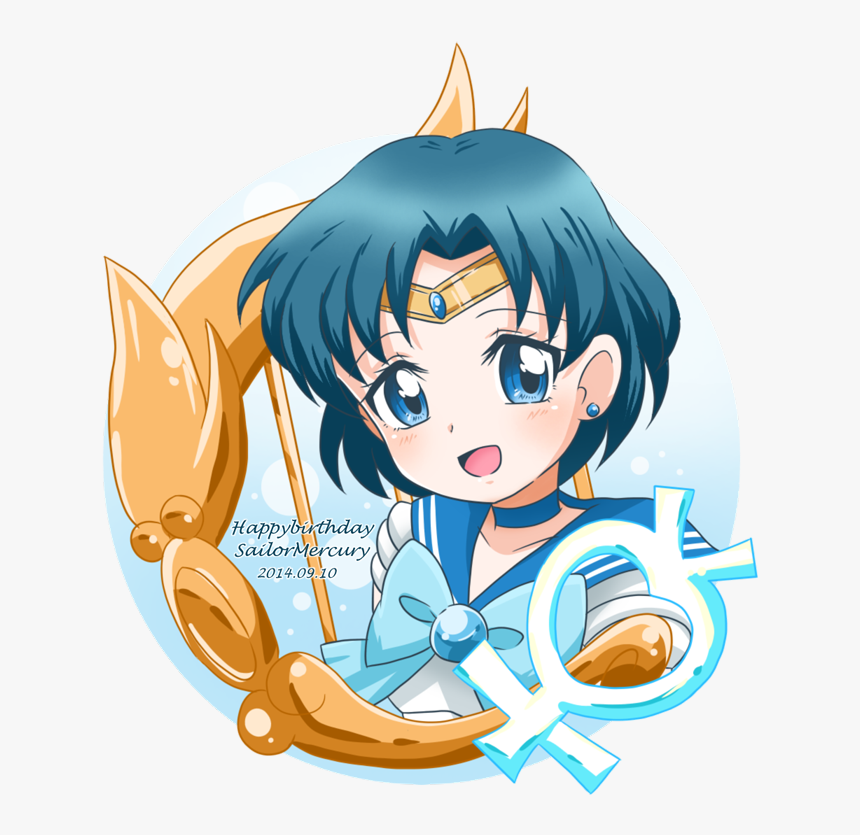 Transparent Sailor Mercury Png - Cartoon, Png Download, Free Download