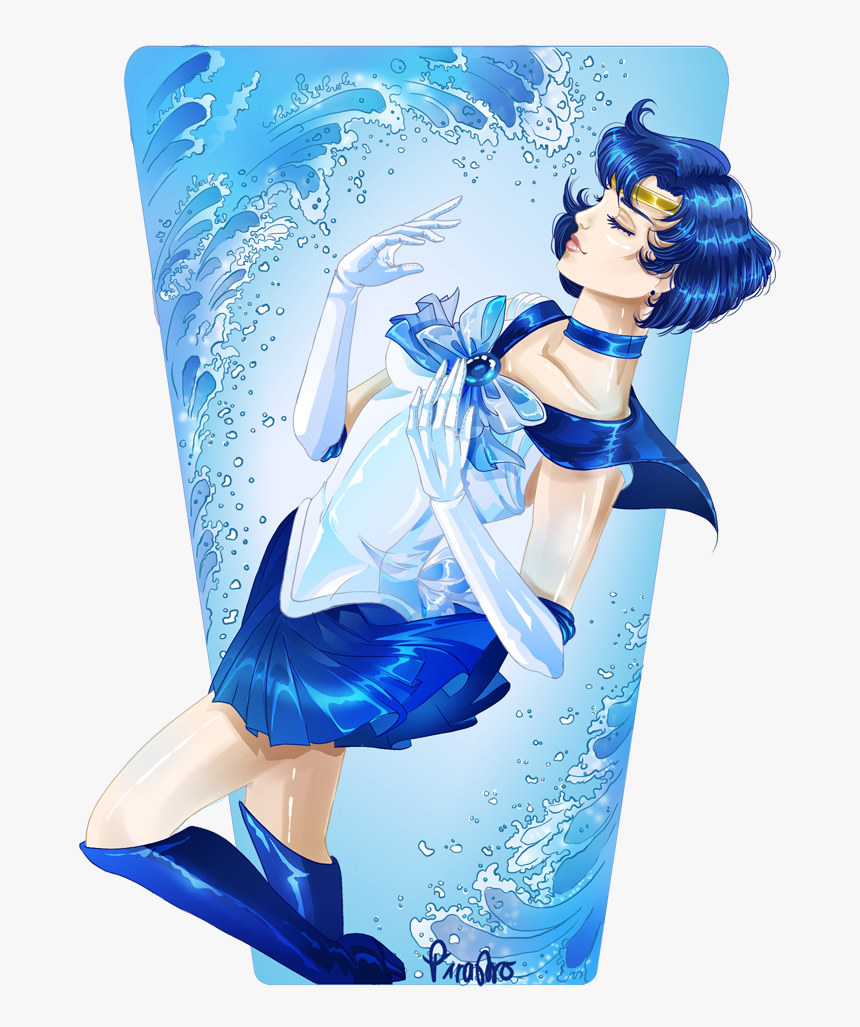 Sailor Mercury By Pirastro - Cartoon, HD Png Download, Free Download