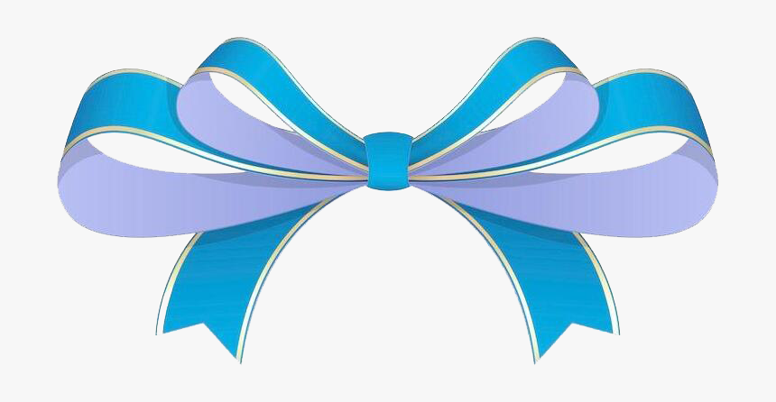 Knot Clipart Rope Bow - Moño Azul Dibujo Png, Transparent Png, Free Download