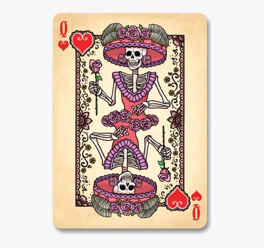 Day Of The Dead Playing Cards, HD Png Download, Free Download