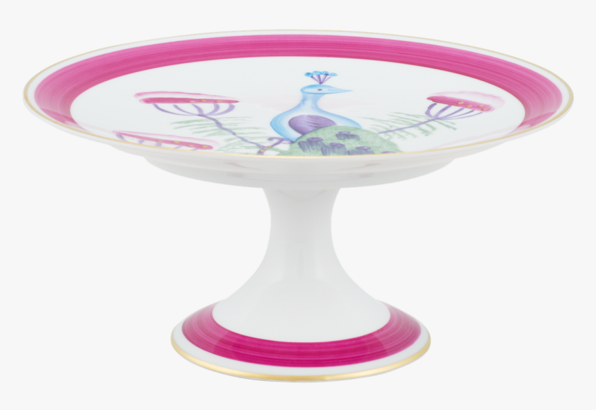 Peacock & Blossom Limoges Collection Cake Stand Medium - Cake Stand, HD Png Download, Free Download