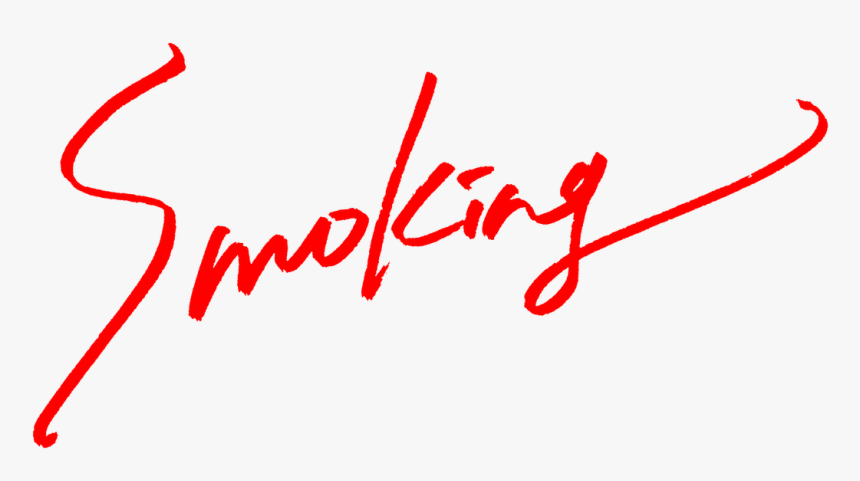 Smoking - Calligraphy, HD Png Download, Free Download