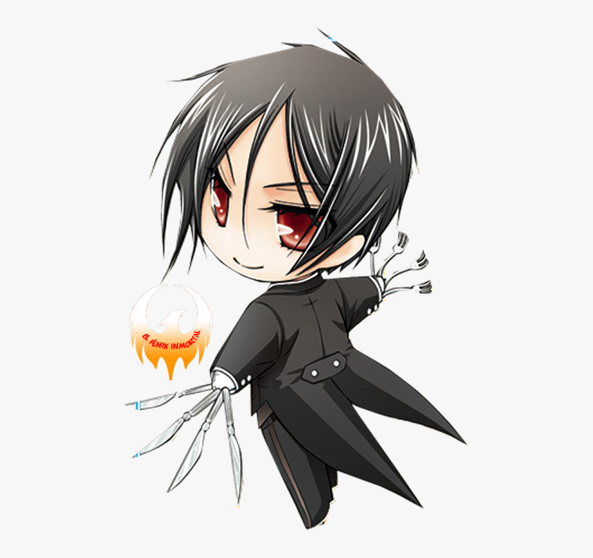 Chibi Sebastian By El Fenix Inmortal Black Butler Sebastian, - Sebastian Chibi, HD Png Download, Free Download