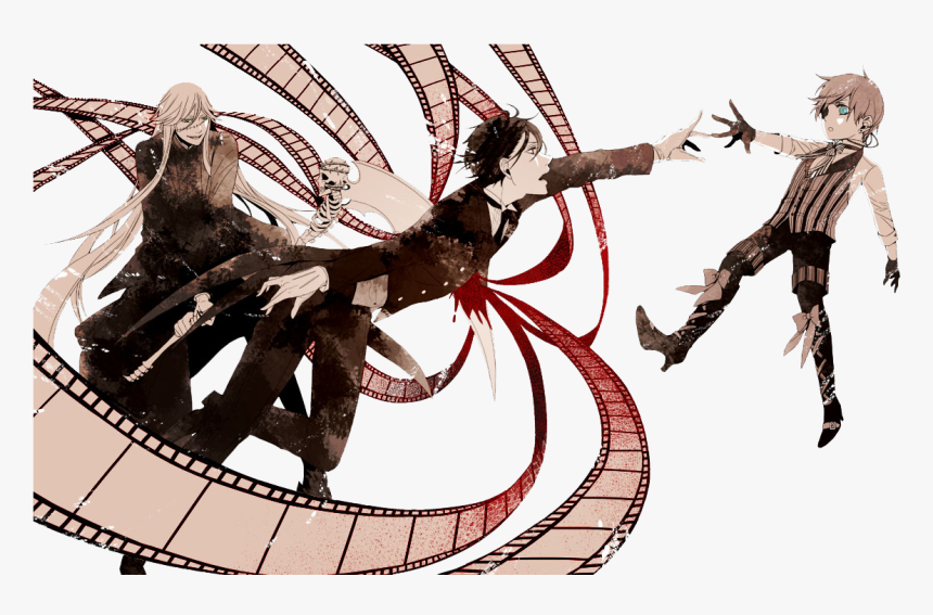 Black Butler Manga Undertaker , Png Download - Black Butler Undertaker Vs Sebastian, Transparent Png, Free Download