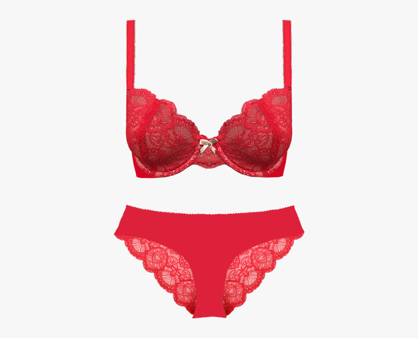 Thick Dark Red Flower Lace Panties, HD Png Download, Free Download