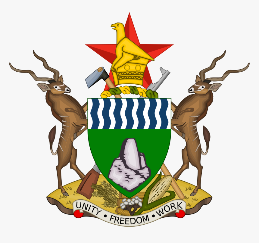 1172px-coat Of Arms Of Zimbabwe - Court Of Arms Zimbabwe, HD Png Download, Free Download