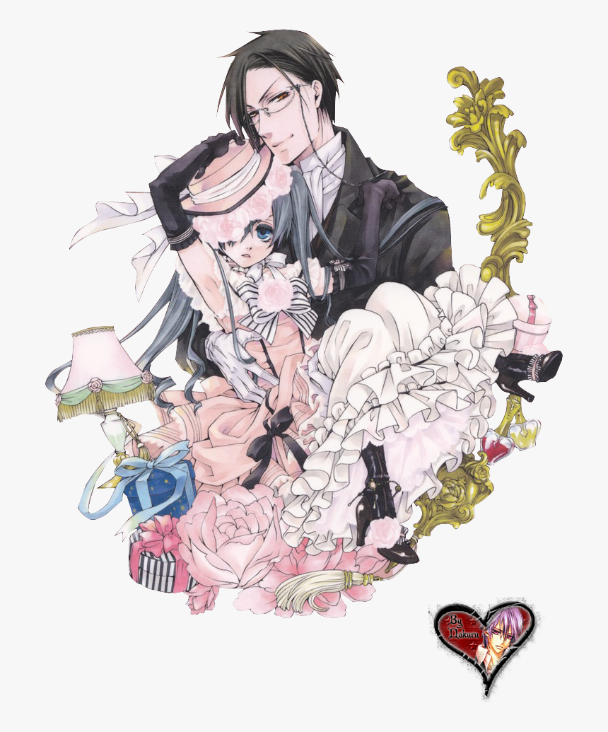 Ciel And Sebastian - Sebastian Michaelis And Fem Ciel Phantomhive, HD Png Download, Free Download