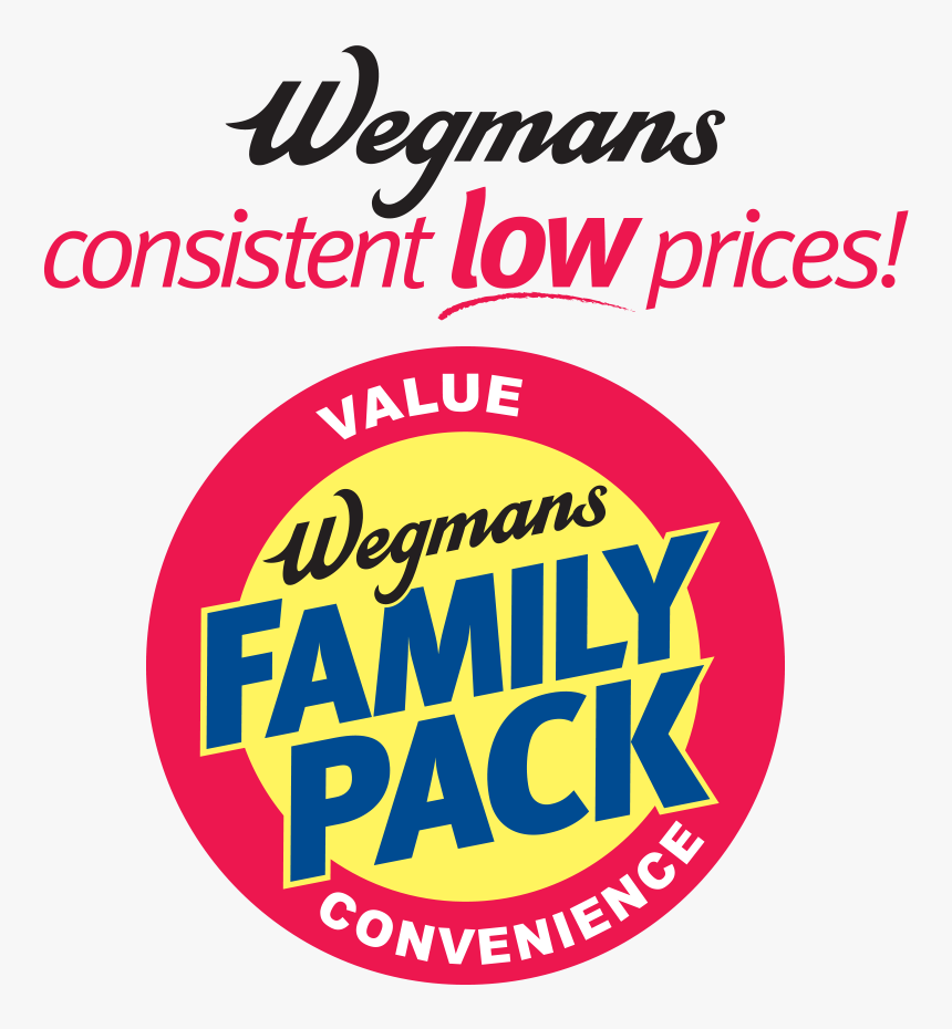 Wegmans Consistent Low Prices And Family Pack - Wegmans Family Pack Logo, HD Png Download, Free Download