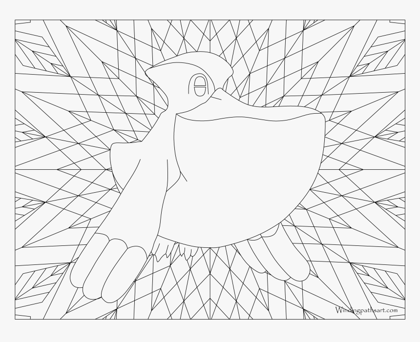 Adult Pokemon Coloring Page Pelipper Png Ralts Pokemon - Line Art, Transparent Png, Free Download