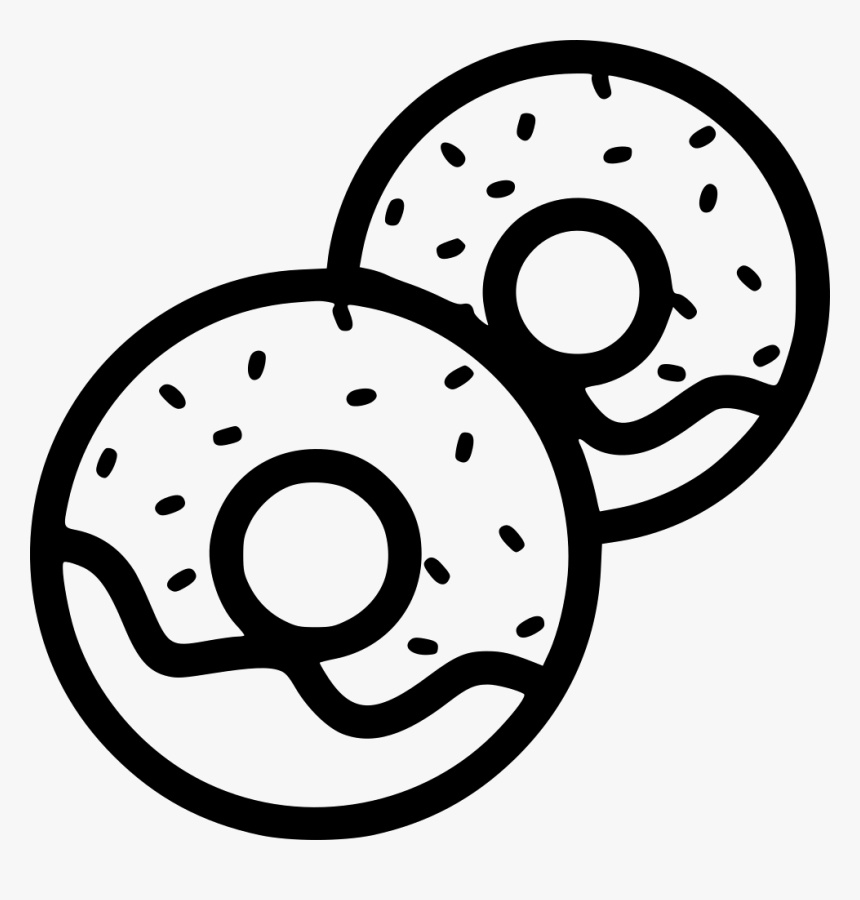 Doughnuts - Donut Clipart Black And White, HD Png Download, Free Download