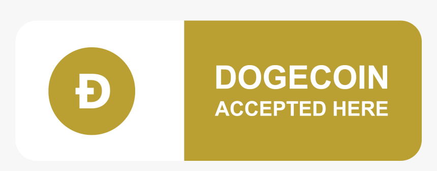 Dogecoin Accepted Here Sticker, HD Png Download, Free Download