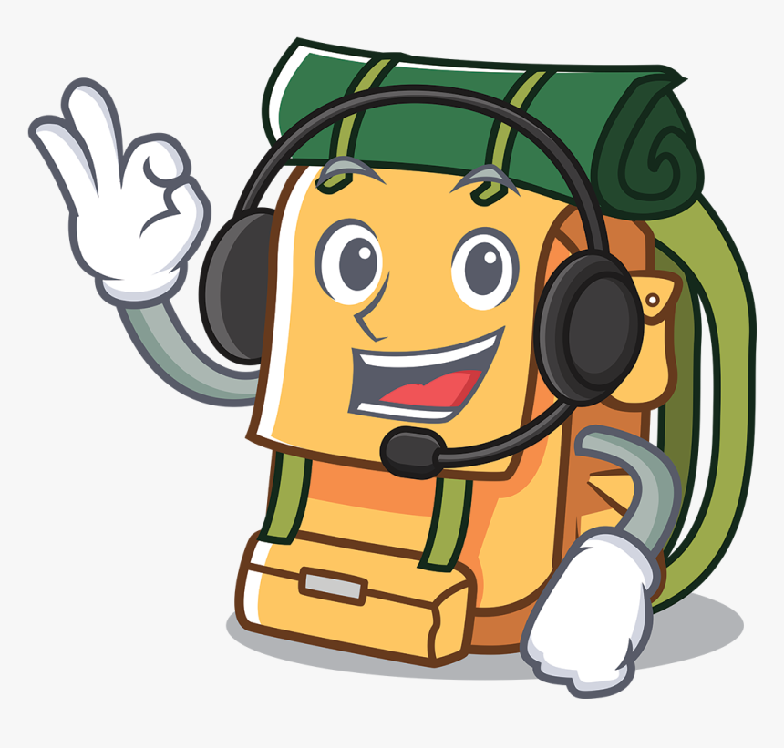 Backpack With Money Cartoon, HD Png Download, Free Download