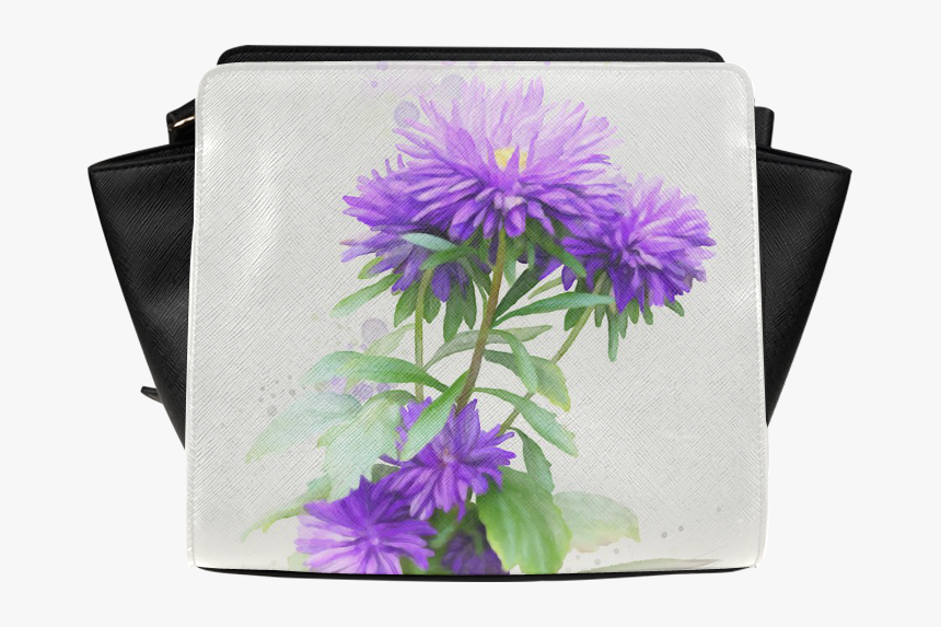 Transparent Garden Flowers Png - Purple Aster Painting, Png Download, Free Download