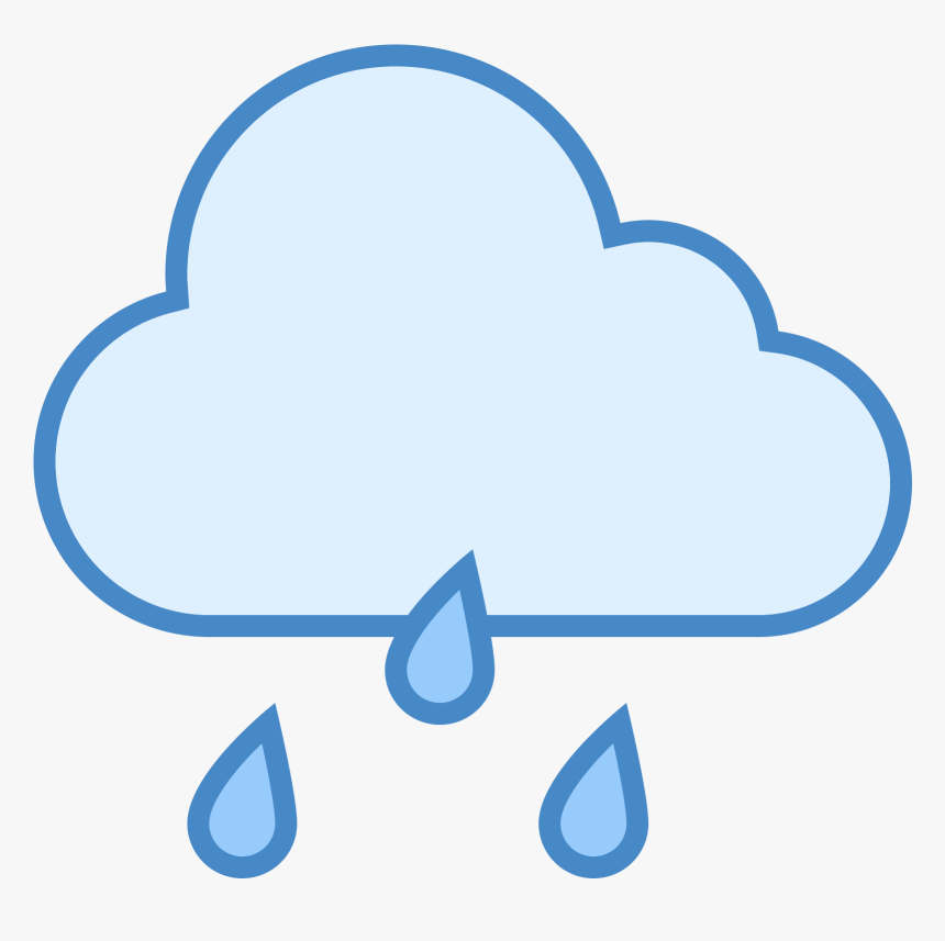This Is A Drawing Of A Rain Cloud That Is Flat On The Hd Png Download Kindpng
