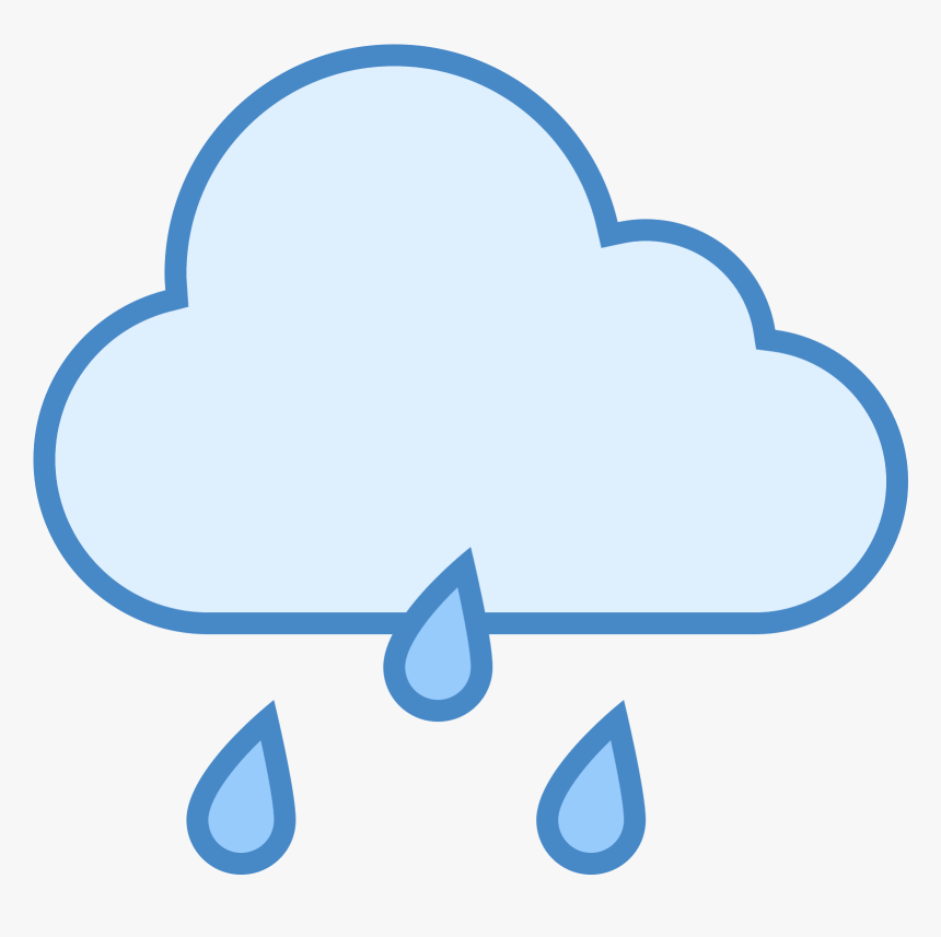 This Is A Drawing Of A Rain Cloud That Is Flat On The, HD Png Download, Free Download