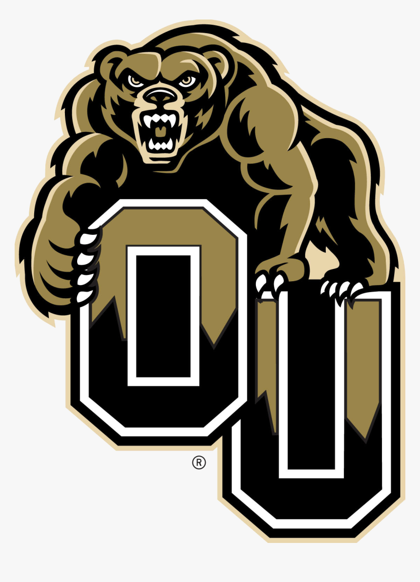 Grizzlies Logo Png Download - Oakland University Golden Grizzly, Transparent Png, Free Download