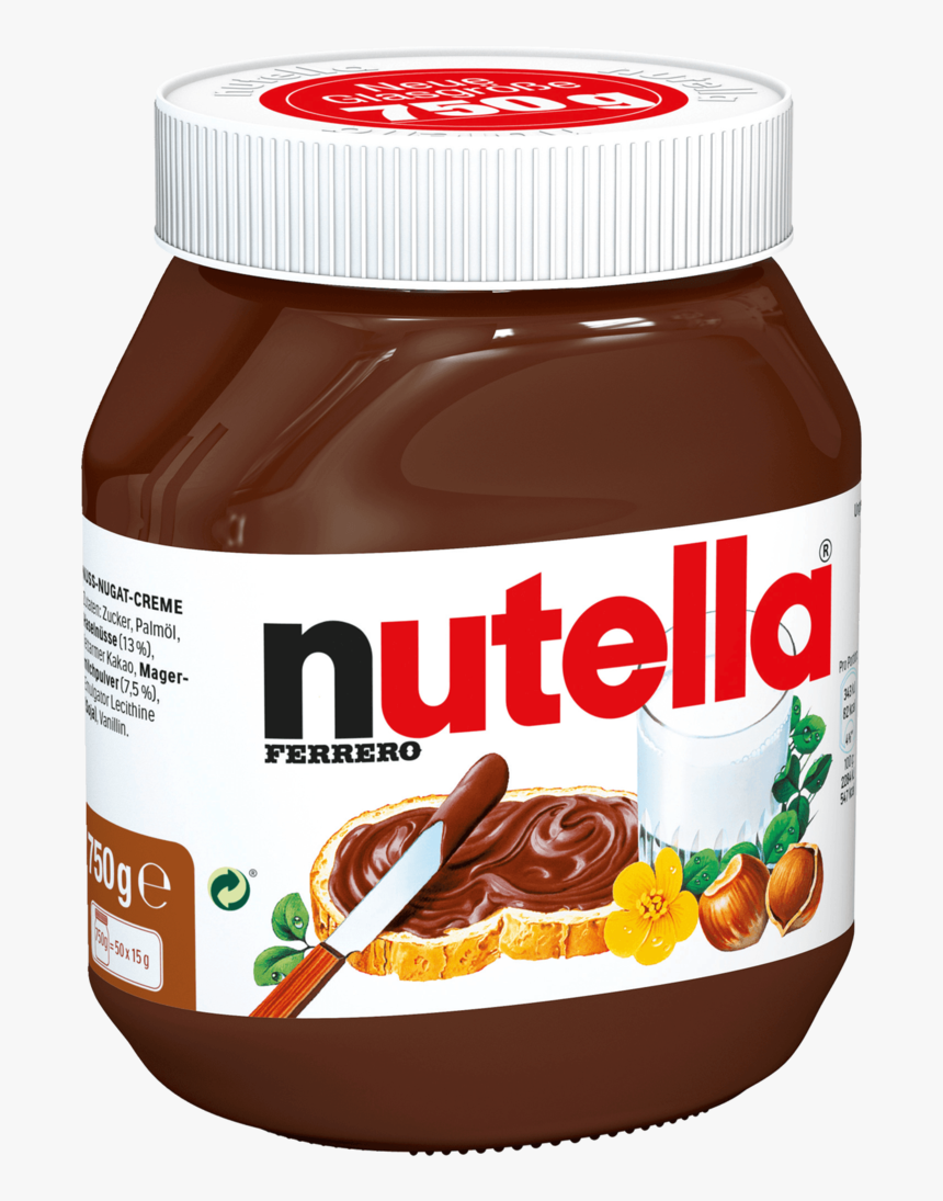 Nutella Chocolate Spread 800g - Nutella Ferrero, HD Png Download, Free Download