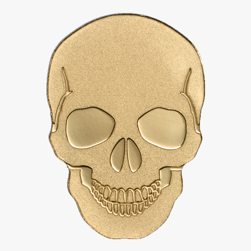 Golden Skull Art Png - Gold Skull, Transparent Png, Free Download