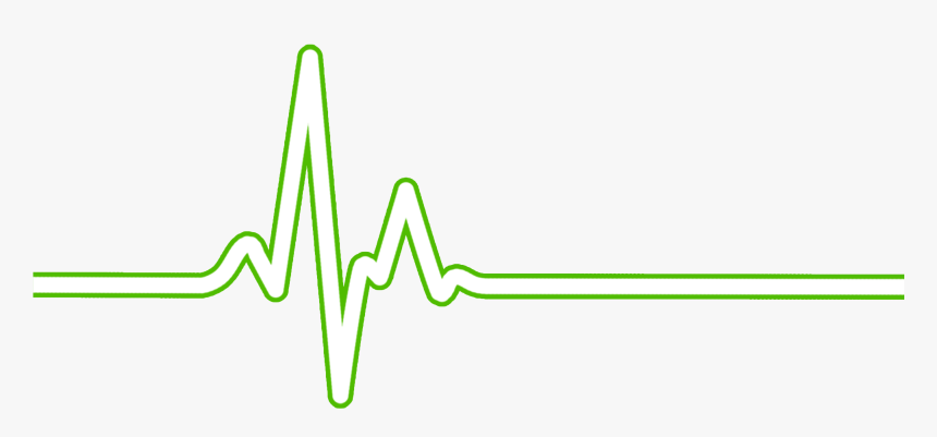 Green Ecg Waves - Neon, HD Png Download, Free Download