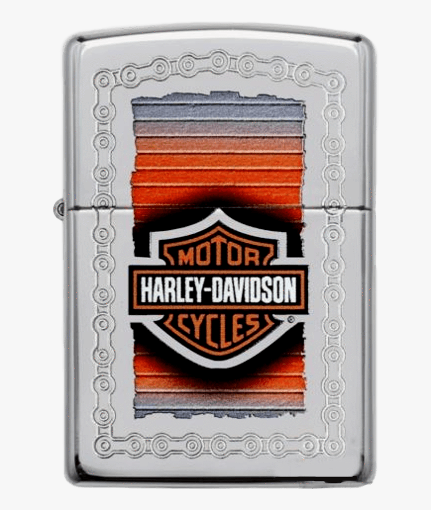 Color Image Chrome Chain Zippo Lighter - Harley Davidson, HD Png Download, Free Download