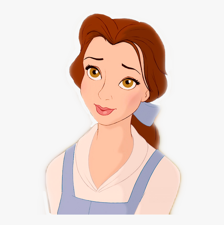 #belle #beautyandthebeast #disney #princess #disneyprincess - Famous Cartoon Characters With Brown Hair, HD Png Download, Free Download