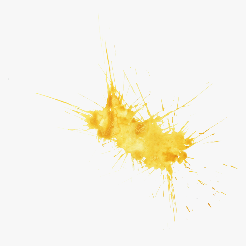 Yellow Splash Png - Yellow Watercolor Splash Png, Transparent Png, Free Download