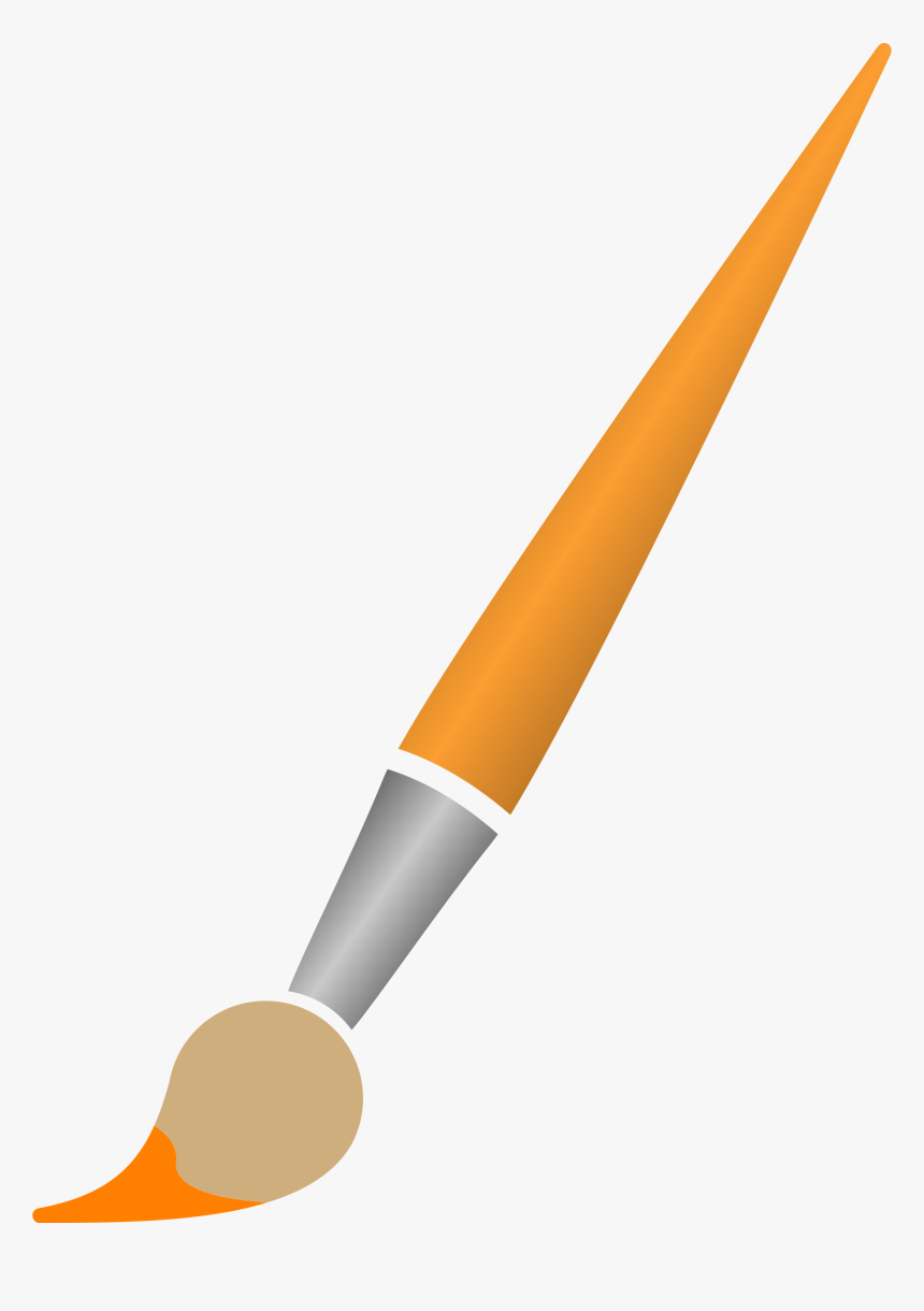 Transparent Orange Paint Splatter Png - Paint Brush Clip Art, Png Download, Free Download