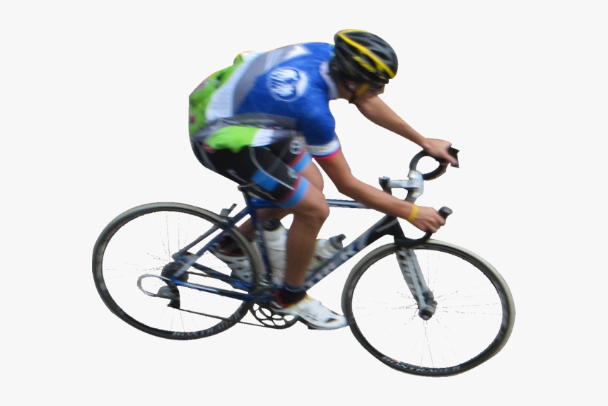 Aerial View Cyclist Png, Transparent Png, Free Download