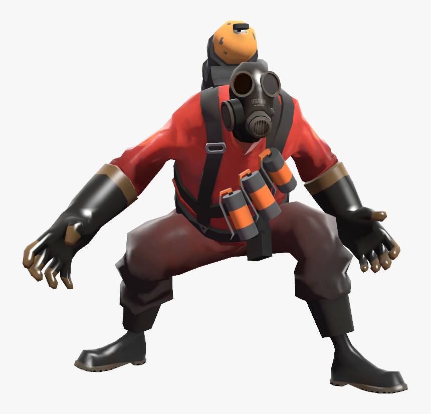 Merch Pyro Portrait - Transparent Tf2 Pyro Png, Png Download, Free Download