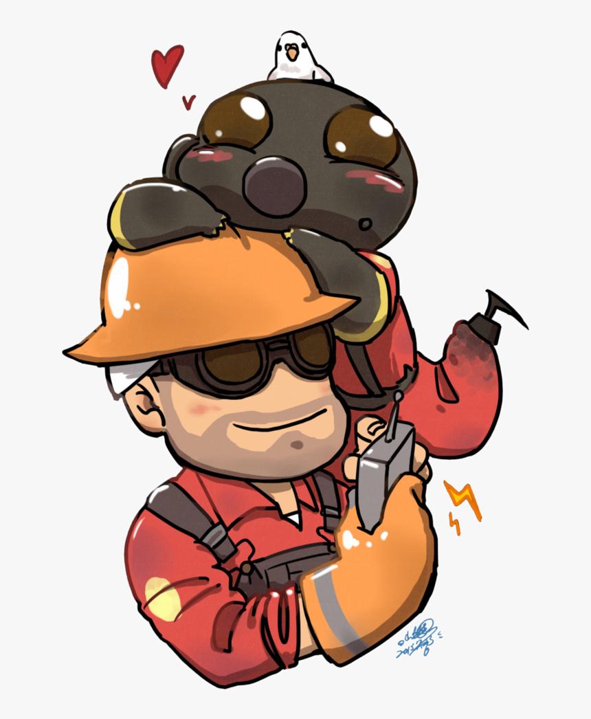 Engie And Pyro , Png Download - Tf2 Engie And Pyro, Transparent Png, Free Download