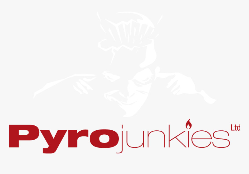 Pyrojunkies Logo White & Red - Calligraphy, HD Png Download, Free Download