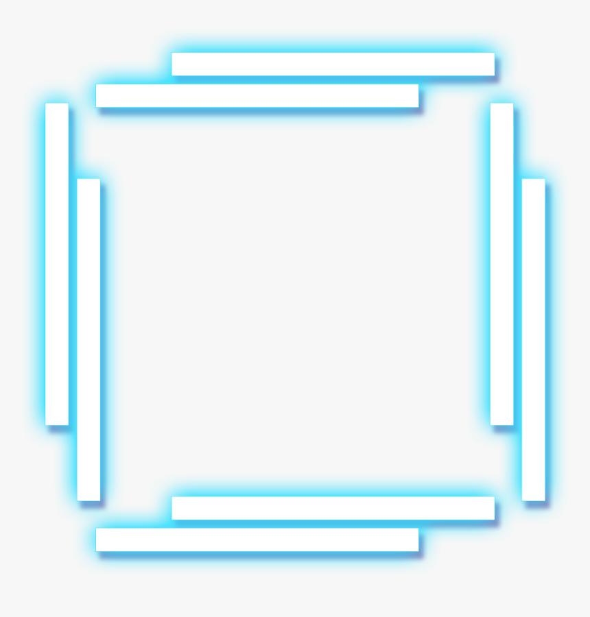 ⬜ - Png Neon Lines Square, Transparent Png, Free Download