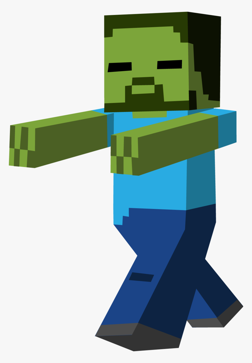 Pocket Edition Zombie Clipart Minecraft - Minecraft Png, Transparent Png, Free Download